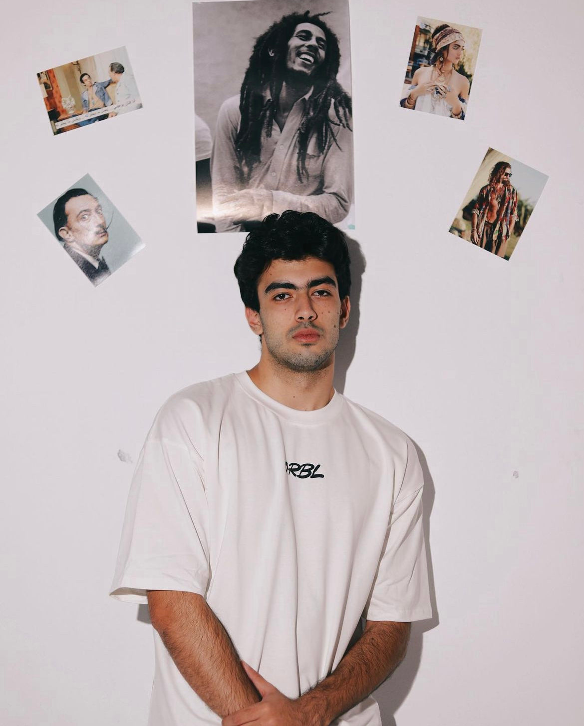 Bohemian oversized white shirt