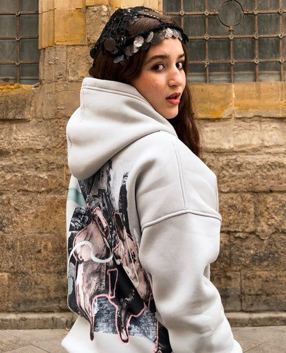 Ghandora silver hoodie