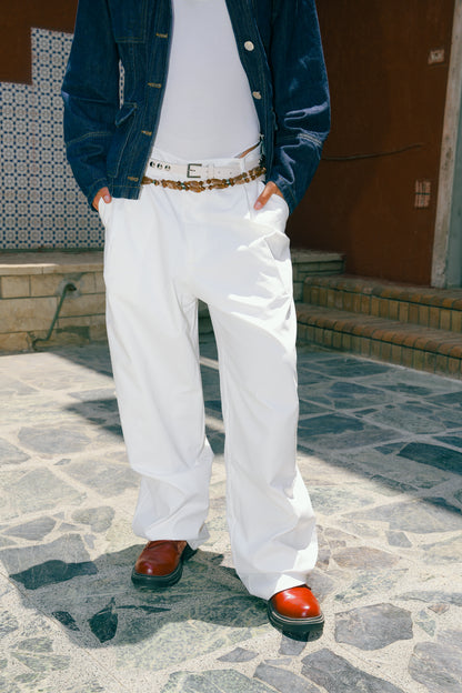 WHITE TAILORED PANTS