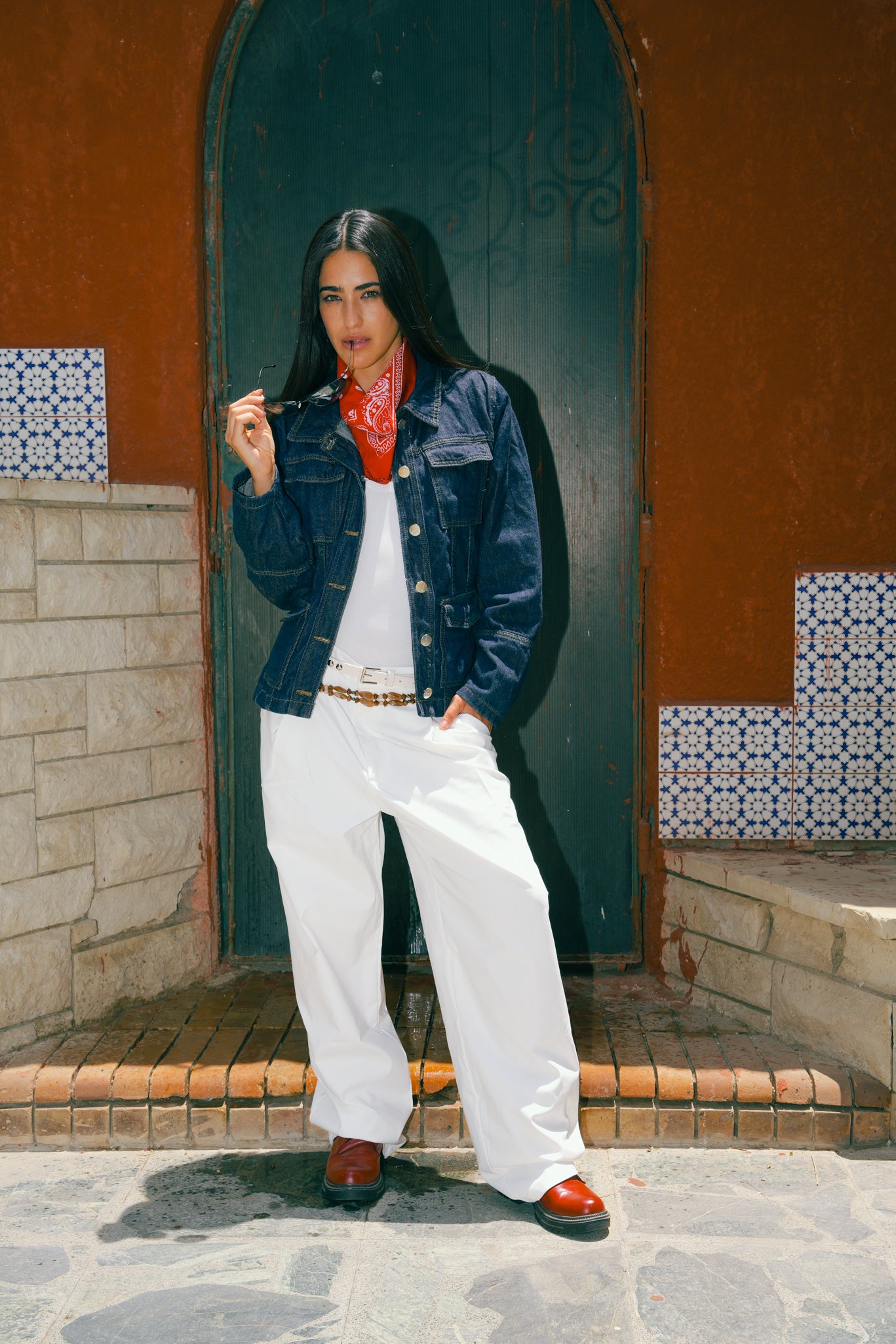 WHITE TAILORED PANTS